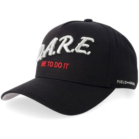 Field Grade - Svart adjustable Keps - Dare Me To Do It Black Twill A-frame Adjustable @ Hatstore