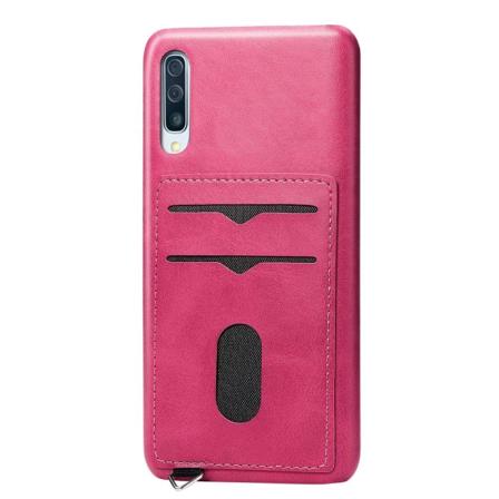 Samsung Galaxy A50 - Cover med kortholder Rosaröd