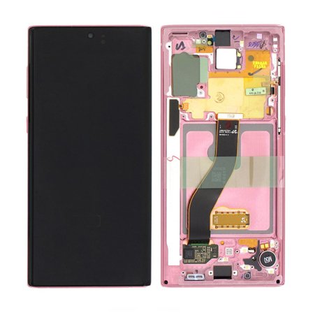 Samsung Galaxy Note 10 (SM-N970F) Skärm med LCD Skärm Original - Rosa