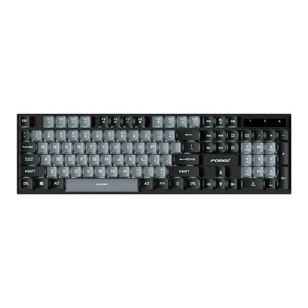 Gaming Tangentbord Kompatibelt med Logitech, Trådbundet Bakgrundsbelyst Färgmatchande Mekanisk Känsla Tangentbord