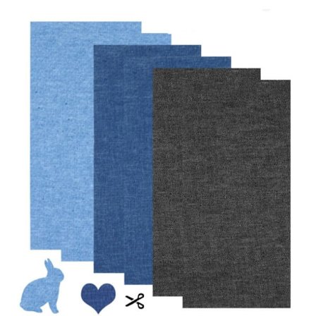 6-pack Soffa Tyg Reparationslapp Kit Självhäftande Reparationslapp