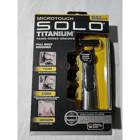 Micro Touch Solo Titanium Ansikts- / Helkropps-trimmer Trimmer Kanter og Styler