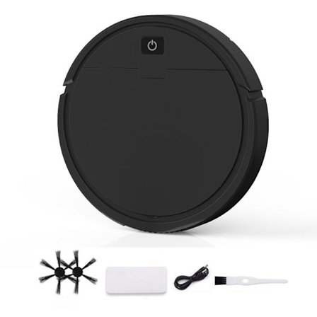 Musta älykäs robotti-imuri, pyyhkäisyrobotti, langaton kolme-yhdessä-automaattinen pyyhkäisyrobotti, imee voimakkaasti lemmikkieläinten karvat, kovat 