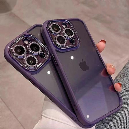 Luksus Glitter Diamant Gennemsigtigt Cover til iPhone 14 13 12 11 Pro Max Plus Linsebeskyttelse Stødsikkert Bumper Cover