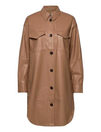 Marie Shirt Dress Dresses Shirt Dresses Brun DESIGNERS, REMIX
