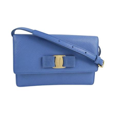 Salvatore Ferragamo Pre-owned, Shoulder bag Blauw, Dames, Maat:ONE Size,leer