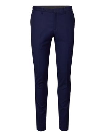 Bs Arezzo Slim Fit Suit Pants Dressbukser Formelle Bukser Marineblå Bruun & Stengade*Betinget Tilbud
