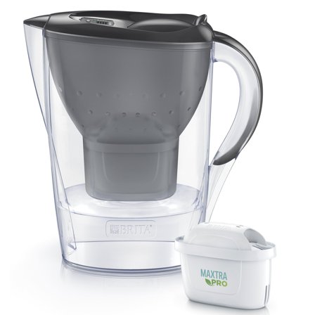 Brita Marella vannfilterkanne + 3 filtre, grå