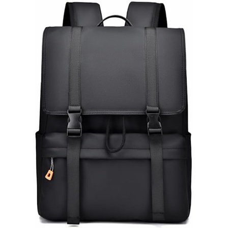 Miesten reppu, suurikapasiteettinen bisnestietokoneen laukku, ulkoilupyöräilyreppu Musta