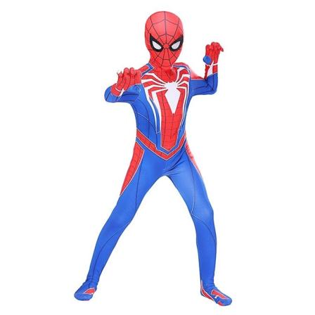 Spiderman Cosplay Velocity Suit Kostym Superhjälte Barn Vuxen Bodysuit 110 Kids (100-110cm)