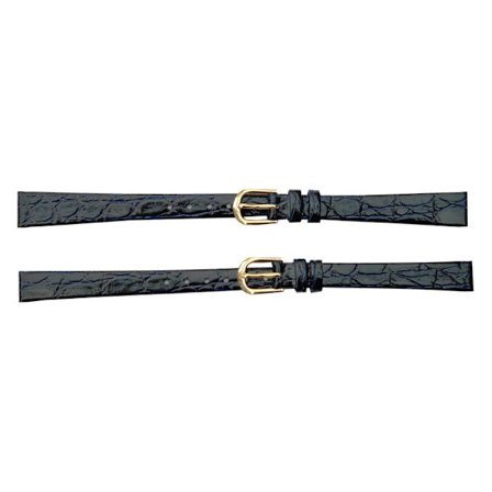 Tunt mörkblått läderband 10/12 mm