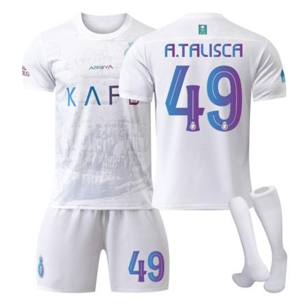 2324 Riyadh Victory Jersey 2 Bortalagsträningsdräkt Herr- och damdräkt Fotbollströja NO.49 M