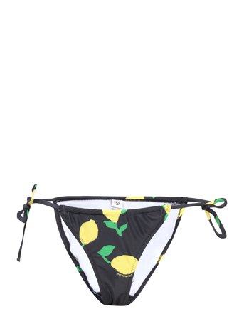 Lim Drawstring Bikini Tanga Black Becksöndergaard