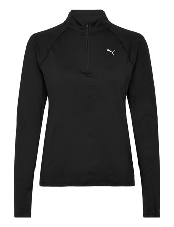 PUMA W Run Velocity Cloudspun 1/4 Zip - Black - M