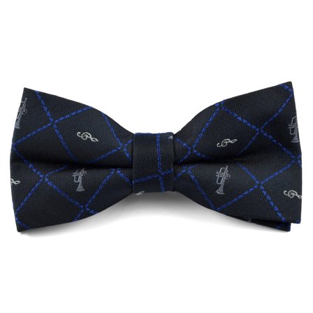 Blue & Black Music Pre-Tied Bow Tie for Men - Pre-tied bow ties