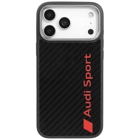 Audi R8 MagSafe-etui i karbonfiber for iPhone 17 Pro Max - Svart