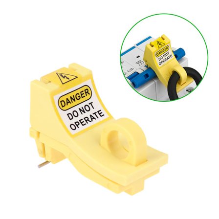 Liten säkerhetsstift ut singelpolig Loto brytare lockout isolering