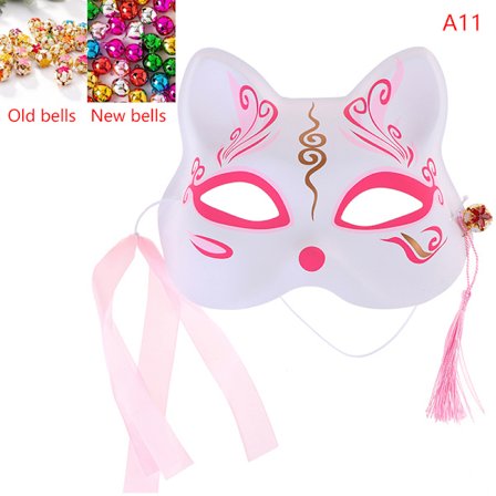 1kpl Anime Fox Masks Half Face Cat Mask Masquerade Festival osa