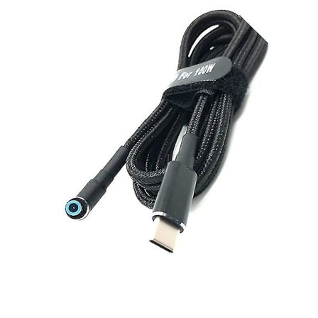 Usb C till bärbar dator laddningskabeladapter Typ C till DC 4,5 x 3,0 mm omvandlare 100 W Pd strömadapter Sup