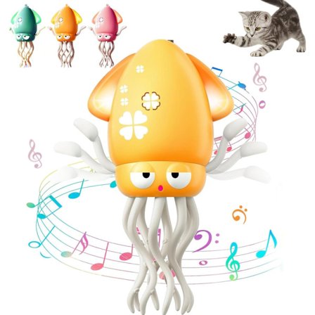 Dansende blæksprutte legetøj, blæksprutte legetøj, automatisk kravlende dansende blæksprutte forhindringssensor, kravlende blæksprutte med LED-musik