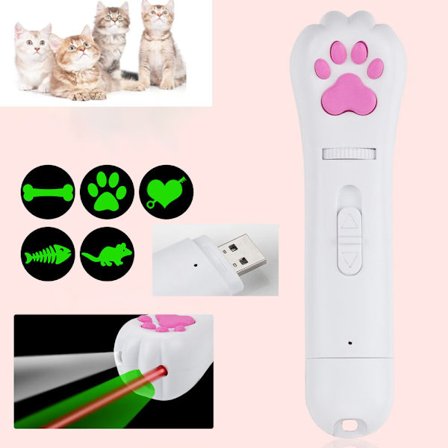 1 stk. (Grønt LED-projektionslys + laserlys + månelys) Kat