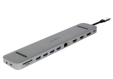 PLUSONIC USB-C Docking Base Dual HDMI +DP