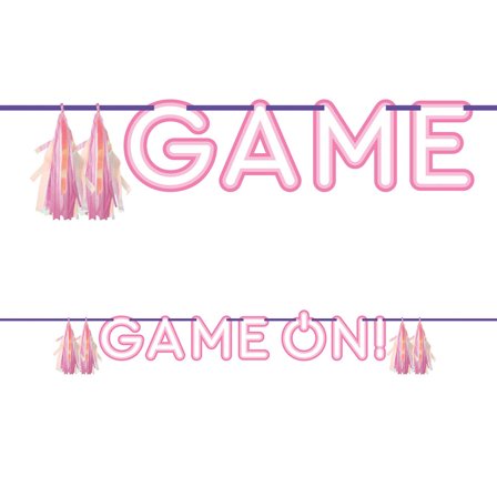 Happy Birthday Banner Gamer Party