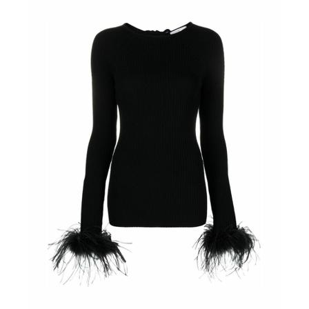 Giuseppe Di Morabito, Round-neck Knitwear Zwart, Dames, Maat:S