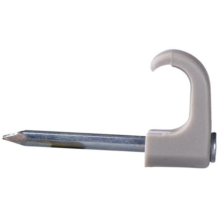 Schneider Electric TC 2111003 Spikerklips for flat ledning, natur, 100-pakning 4-6 mm, Installasjonsmaterial