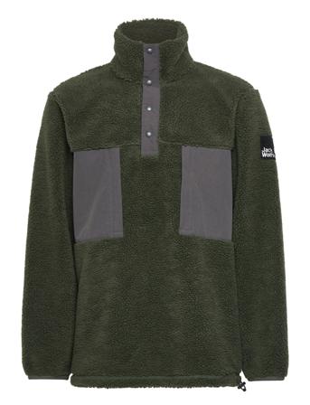 Pank Snap M Sweatshirts & Hoodies Fleeces & Midlayers Khakigrønn Jack Wolfskin