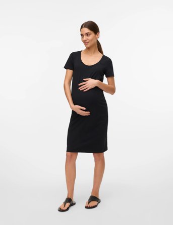 Mamalicious Mlkerrie Ss Jrs Abk Dress Noos - Black - M
