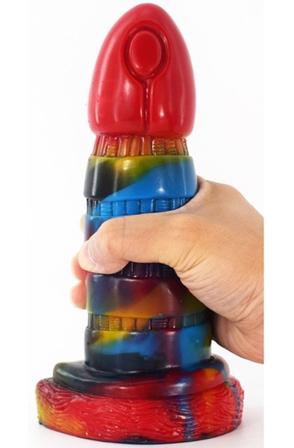 Oblink Dildo Multicolor 21 cm Dragon dildo - Blushme.se