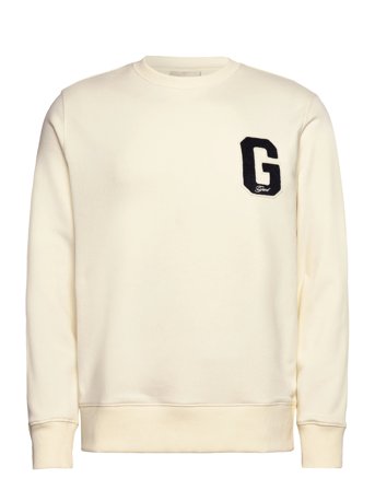GANT G Badge Sweat C-Neck - Cream - S
