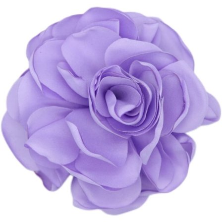 Stof Stor Rose Blomst Brosche Blomster Brosche LILAC