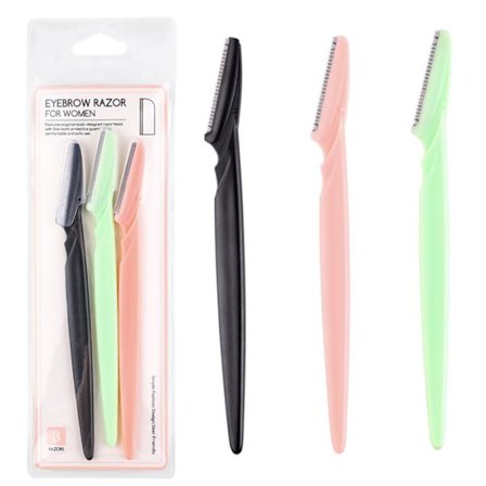 Kulmakarvojen veitsi - Partaveitsi 3-pakkauksessa