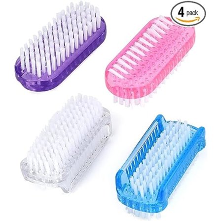 4 st nagelborstar, plast hand nagelborste hand rengöringsborste