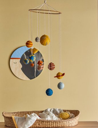 Bloomingville Space Mobile - Multi/patterned - Ø 90 cm