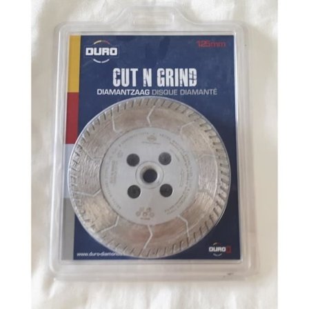 DURO Diamantskive CUT N GRIND 125 mm SKIVE TIL SKÆRING OG SLIBNING 125XM14 125 w 22.23 DPCNG