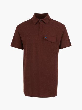 Klättermusen Aurvandil SS Polo Herr - Burnt Lava - Men's - M
