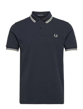 Twin Tipped Fp Shirt Polos Short-sleeved Svart Fred Perry