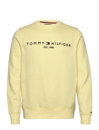 Tommy Logo Sweatshirt Sweat-shirt Genser Gul Tommy Hilfiger*Betinget Tilbud
