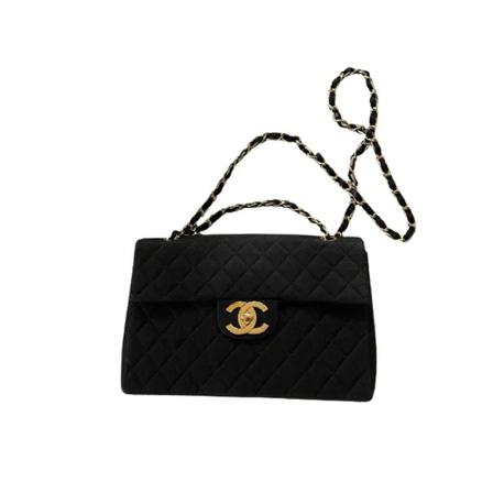 Chanel Vintage Pre-owned Crossbody Tas , Zwart , Dames , Maat: ONE Size Vintage Tassen