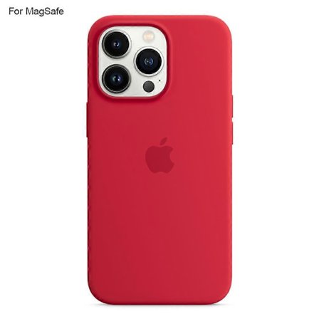 Kompatibel med iPhone 14 Pro Cover Kompatibelt med MagSafe Flydende Silikone Telefoncover [Induktions Popover] - Perfekt Rød_tfrf