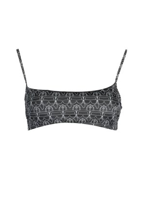 Karl Lagerfeld Beachwear Costume Parte Sopra Donna Nero