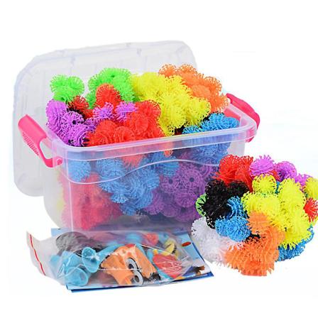 400 stk Thorn Ball 3D Model Konstruktion Byggeklodser Magic Puffer Ball DIY Samling Legetøj Til Børn Gaver 400pcs with box