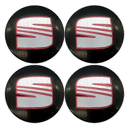 4-pack 60mm Navkapslar Fälgar Centrumkåpa Logo Dekal Tillbehör för Seat Ibiza 6j 6l Fr Atca Altea Xl Leon 2 Leon