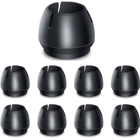 Møbelbeskytter 24 stk gulv silikon stolbenbeskytterputer, møbelkopper med filtputer, hetter