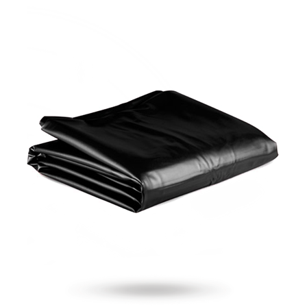 Vinyl Sheet Black 180x200 cm - Vuxen.se - Sexmöbler, sexmaskiner & latex lakan