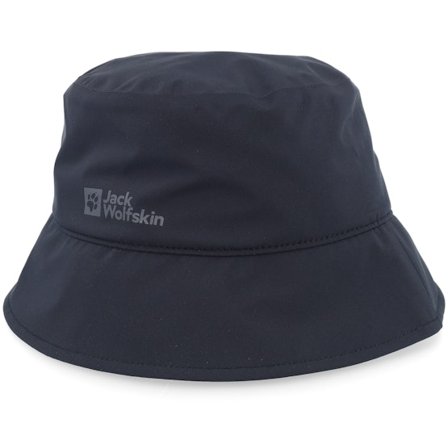 Jack Wolfskin - Černá bucket Klobouk - Rain Hat Black Bucket @ Hatstore