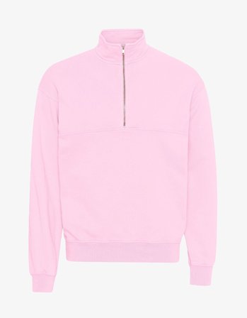 Organic Quarter Zip - Flamingo Pink - M